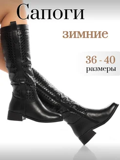 Сапоги зимние на молнии Diana boutique 265610927 купить за 4 480 ₽ в интернет-магазине Wildberries