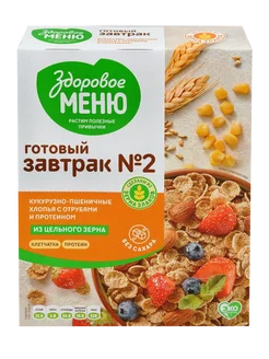 Хлопья кукурузно-пшеничные здоровое меню 200г