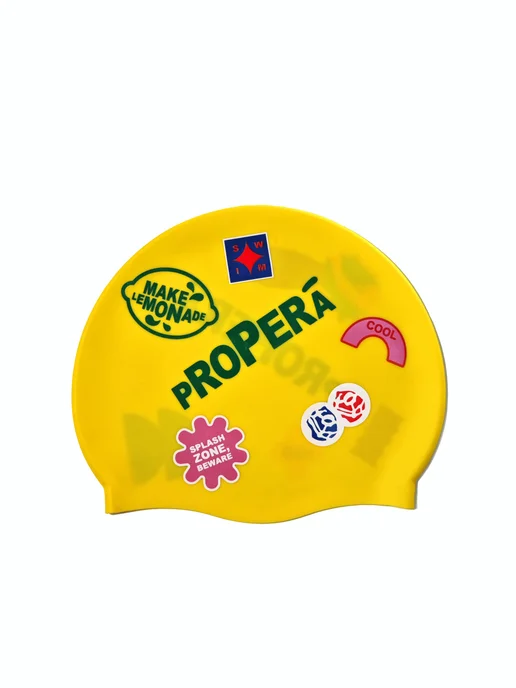 PROPERĀ Шапочка FLEXIFIT SILK EFFECT PRINT I Gloss Edition LEMON, желтый, фото 2