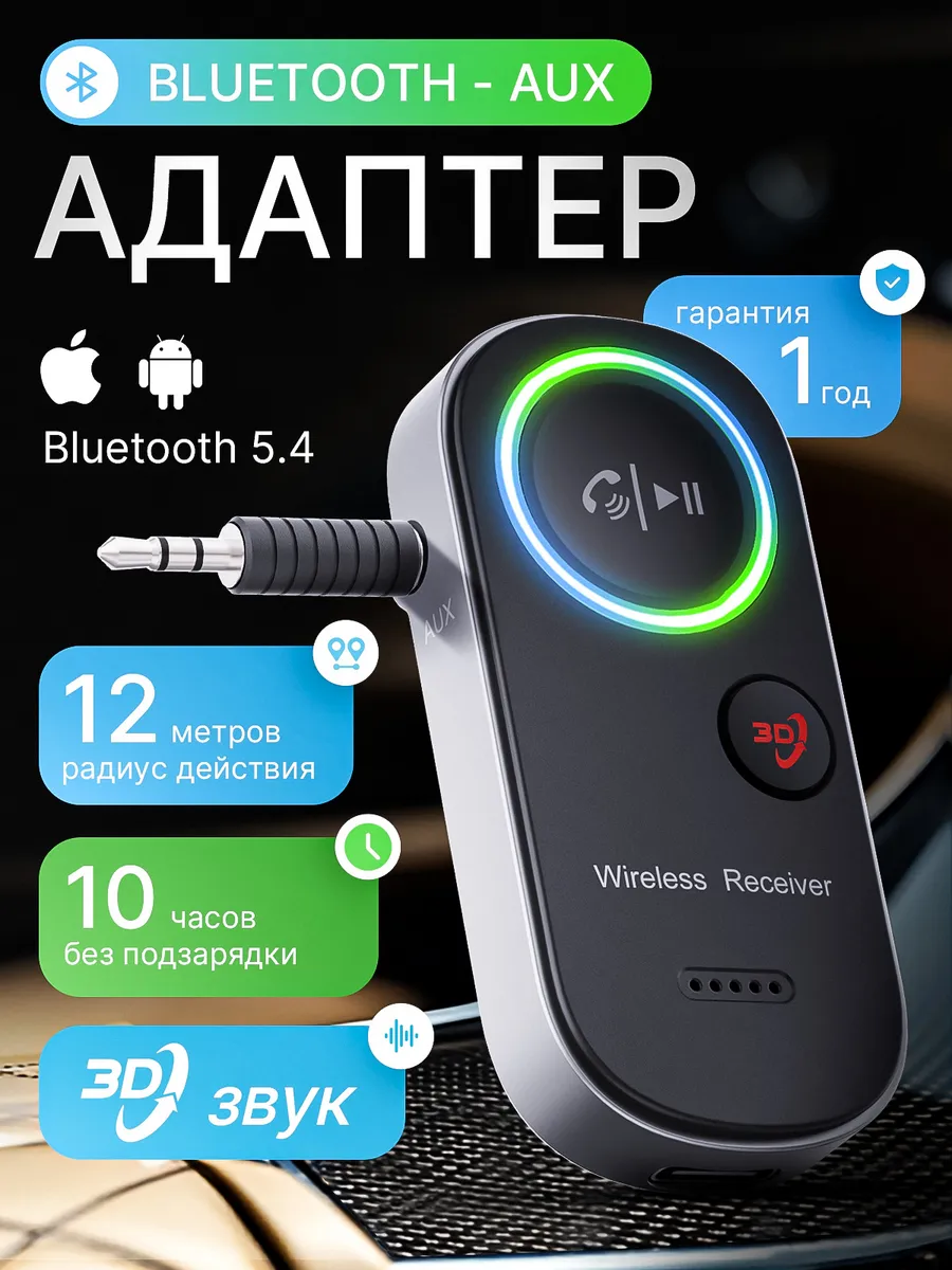 Блютуз адаптер для авто...