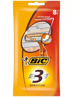 Одноразовая бритва BIC 3 Sensitive 3 лезвия для чувств кож