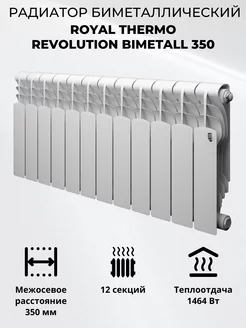 Радиатор отопления биметаллический 350 (12 секций)