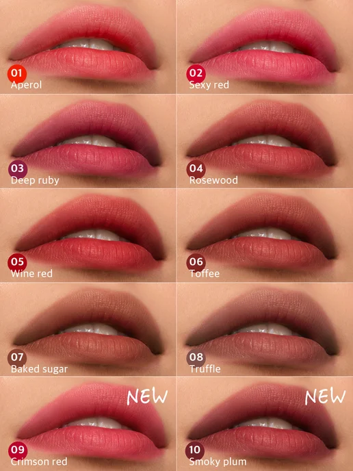 LUXVISAGE Стойкий матовый гель тинт для губ LIP TINT AQUA GEL hyaluron, вариант, фото 8