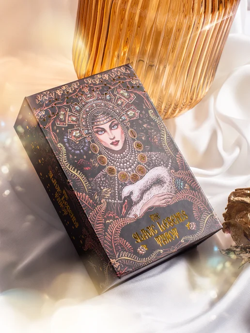 LUNA MAGIC tarot Карты таро Славянских Легенд золотой срез, золотой, фото 5