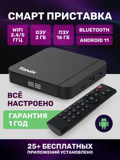 Смарт тв приставка Tanix w2 на Android с WiFi