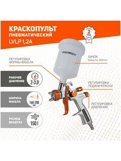 Краскораспылитель LVLP 1.2A [830901016]