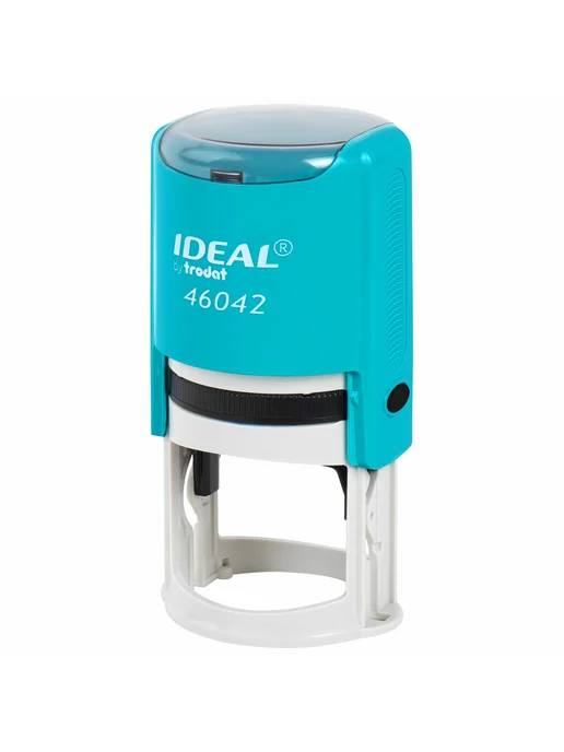 TRODAT IDEAL Оснастка для печатей 42 мм 46042, голубой, фото 2