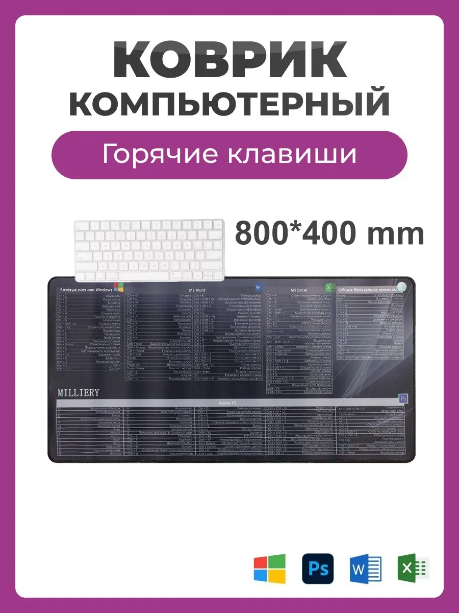 Компьютерный коврик для мышки игровой геймерский