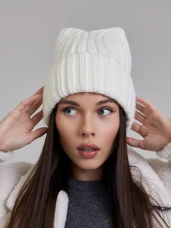 Шапка кошечка на флисе AngelCaps 265939541 купить за 813 ₽ в интернет-магазине Wildberries