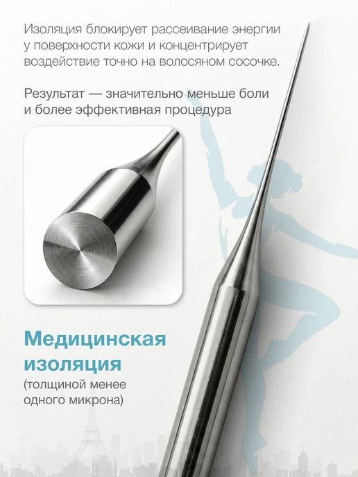 Ballet F5 - 10 изолированных игл для электроэпиляции, вариант, фото 2