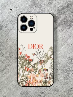 Чехол на iPhone 13 Pro Max принт Dior цвет белый