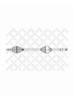 Привод правый 1100mm ABS, 20943 Fiat перед