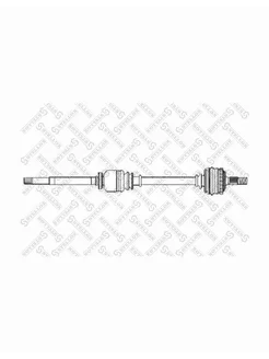 Привод правый 910mm, 21734 Peugeot 307 перед