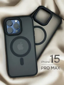 Матовый чехол на iPhone 15 Pro Max magsafe магнитный