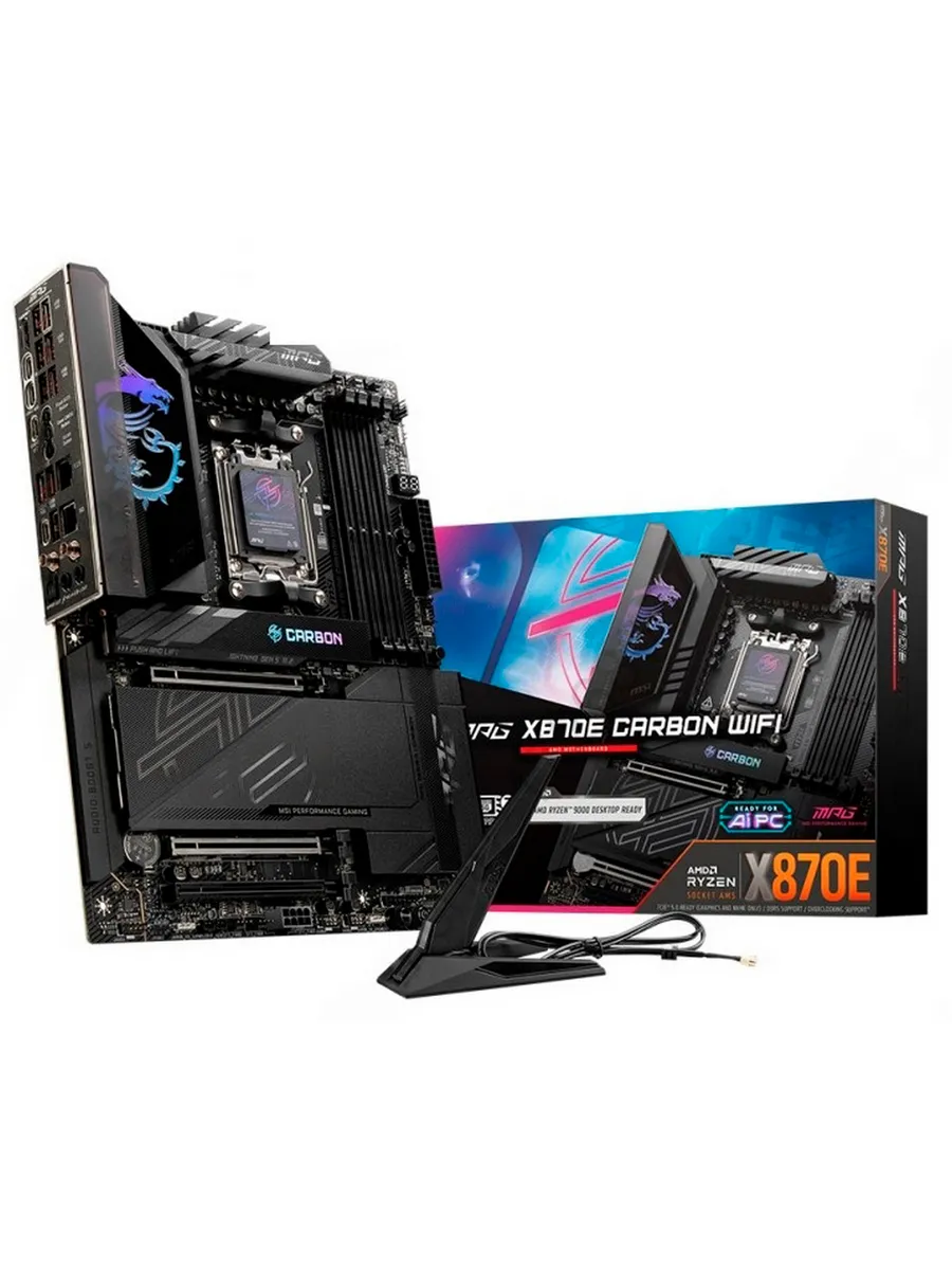 MSI Материнская плата MPG X870E CARBON WIFI AM5 AMD X870E ATX RT