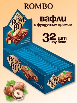 вафли с ореховой начинкой 32 шт по 12,5 г