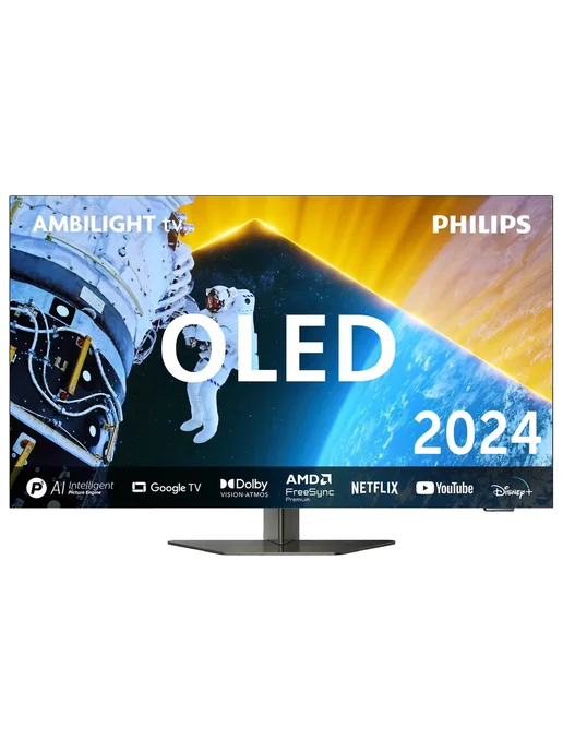 PHILIPS Телевизор 65″ 65OLED809, OLED EX, 4K UHD, черный, фото 3