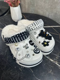 Кроксы сабо с мехом Crocs Premium Shoes 266143854 купить за 1 523 ₽ в интернет-магазине Wildberries