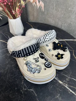Кроксы сабо с мехом Crocs Premium Shoes 266143855 купить за 1 523 ₽ в интернет-магазине Wildberries