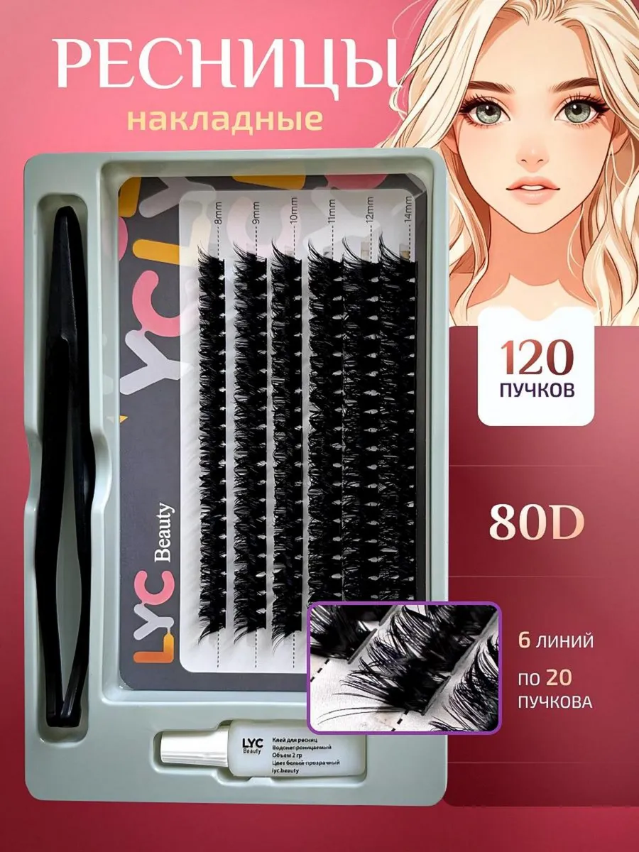 Набор накладных ресниц...