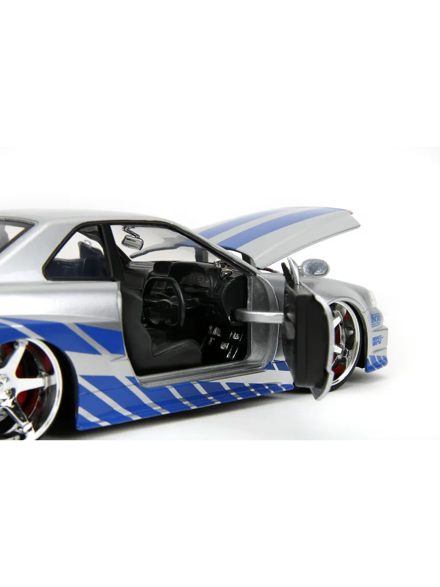 Модель Машинки Форсаж 1:24 FF 2002 Nissan Skyline GT-R R34 Модель Машинки Форсаж 1:24 FF 2002 Nissan Skyline GT-R R34
