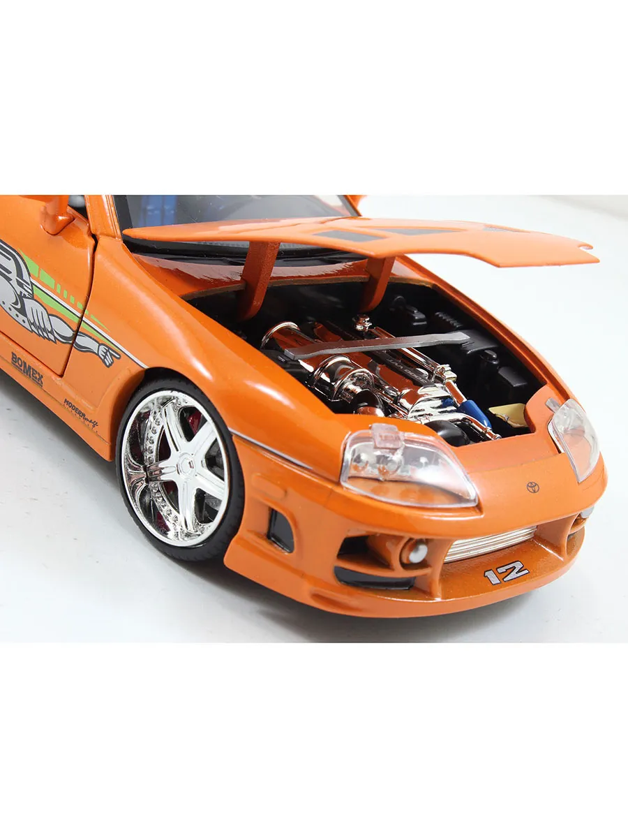 Модель Машинки Форсаж 1:24 FF 1995 Toyota Supra-Orange 97168