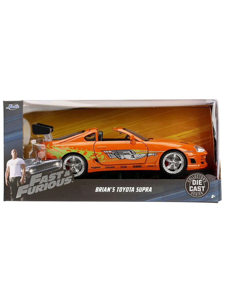 Модель Машинки Форсаж 1:24 FF 1995 Toyota Supra-Orange 97168