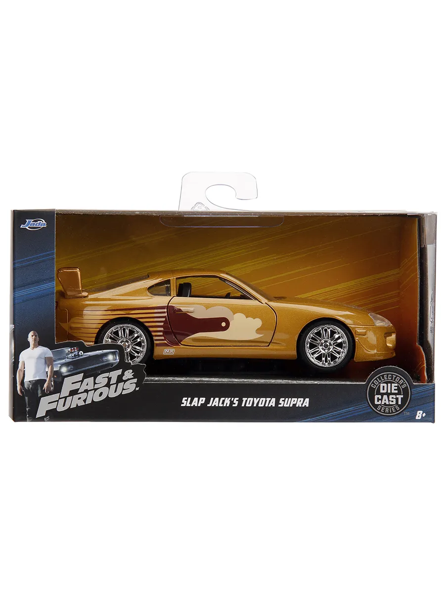 Модель Машинки Форсаж 1:32 FF 1995 Toyota Supra - Gold 99542