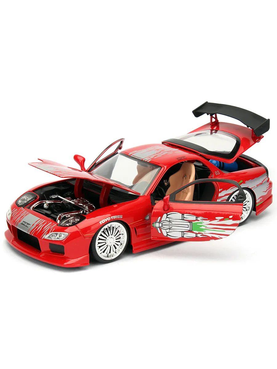 Модель Машинки Форсаж 1:24 FF 1993 Mazda RX-7 FD3S-Wide Body Модель Машинки Форсаж 1:24 FF 1993 Mazda RX-7 FD3S-Wide Body