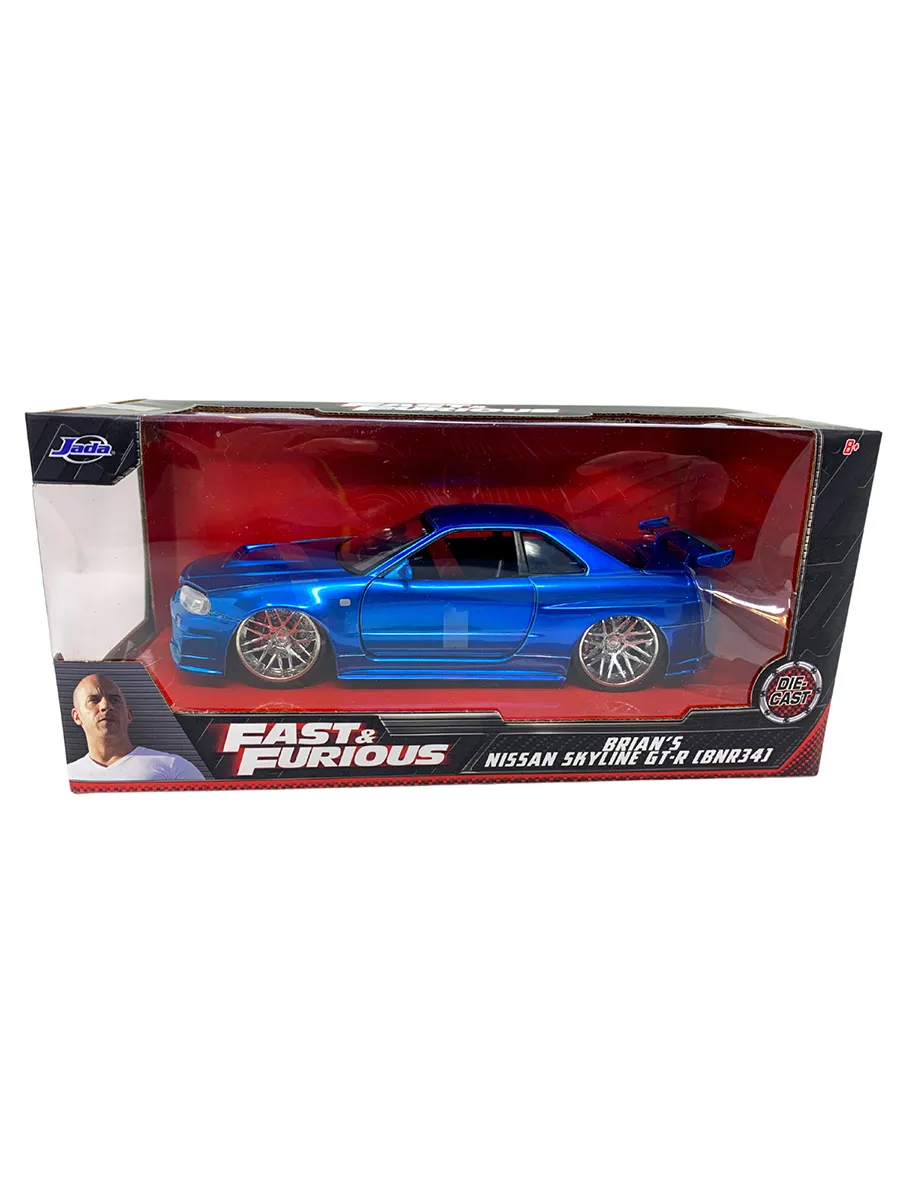 Модель Машинки Форсаж 1:24 FF 2002 Nissan Skyline GT-R R34