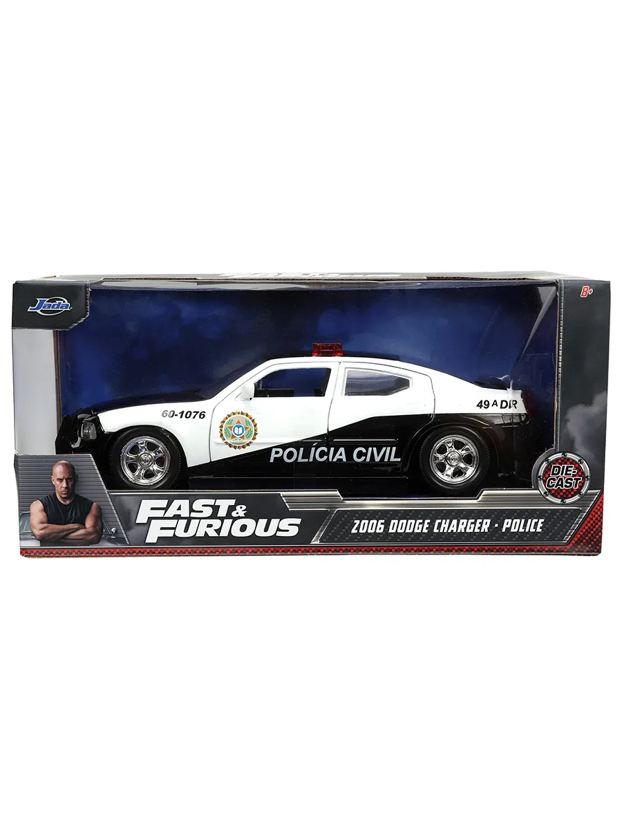 Машинка Форсаж 1:24 2006 Dodge Charger, Fast 5, Police Car