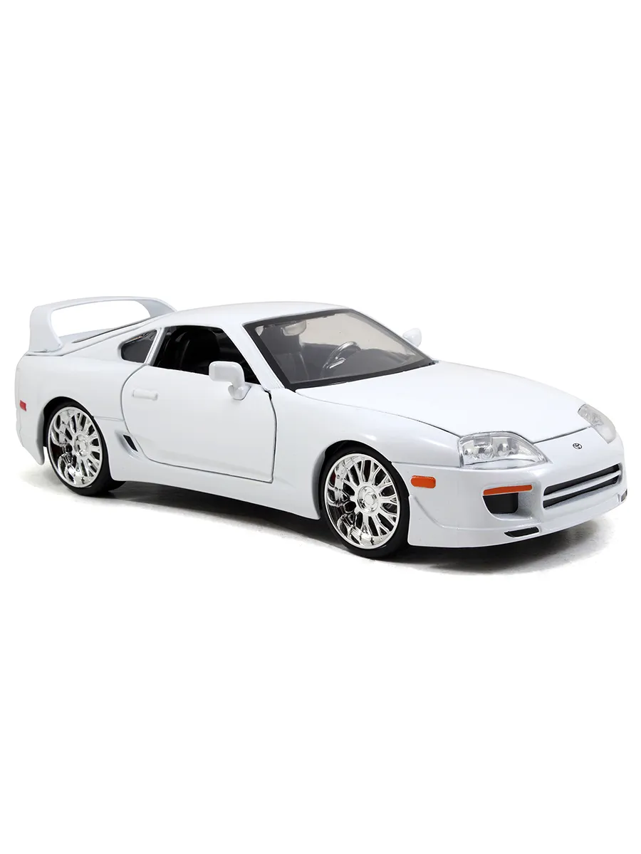 Модель Машинки Форсаж 1:24 1995 Toyota Supra-White Модель Машинки Форсаж 1:24 1995 Toyota Supra-White
