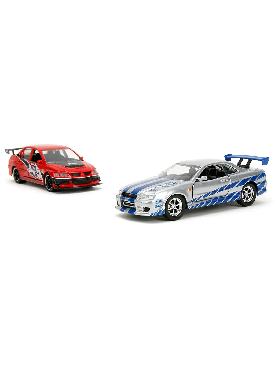 Набор машинок Форсаж Mitsubishi Lancer Evol IX/Nissan 1:32 Набор машинок Форсаж Mitsubishi Lancer Evol IX/Nissan 1:32