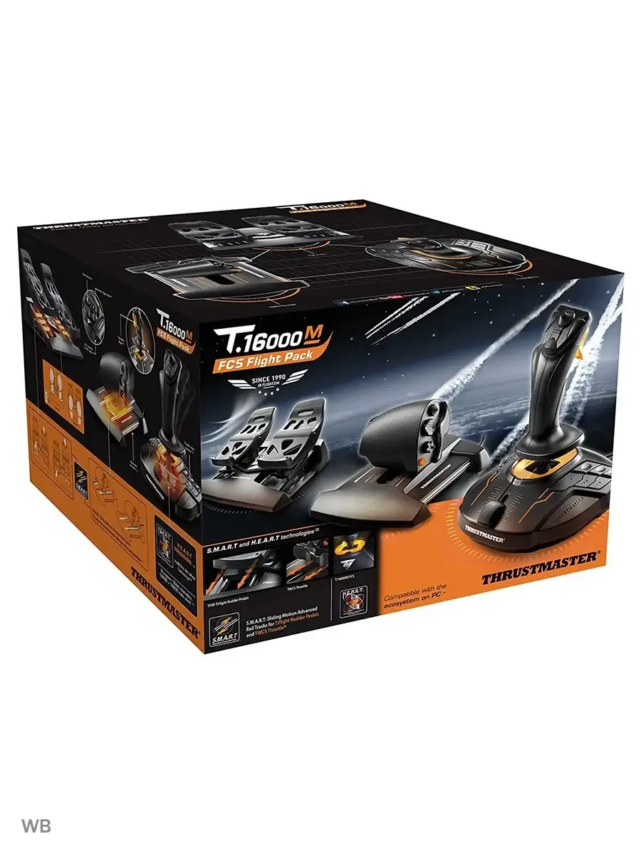 Набор Thrustmaster T16000M FCS Flight Pack код War Thunder Набор Thrustmaster T16000M FCS Flight Pack код War Thunder