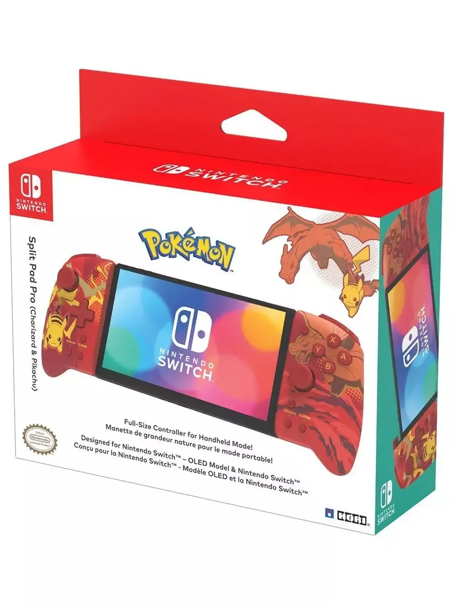 Контроллеры Hori Split pad pro Charizard&Pikachu для Switch Контроллеры Hori Split pad pro Charizard&Pikachu для Switch