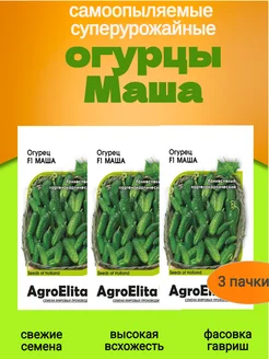 Семена огурцов самоопыляемых Маша 3 пакета по 5 шт Агроэлита