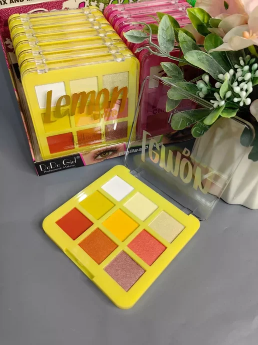 1001 косметика Тени для век яркие стойкие 3шт Pink Lemon Mint, 3 шт, фото 3