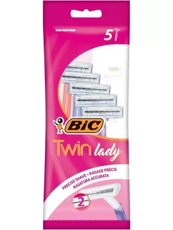 Одноразовая бритва BIC Twin Lady 2 лезвия 5 шт