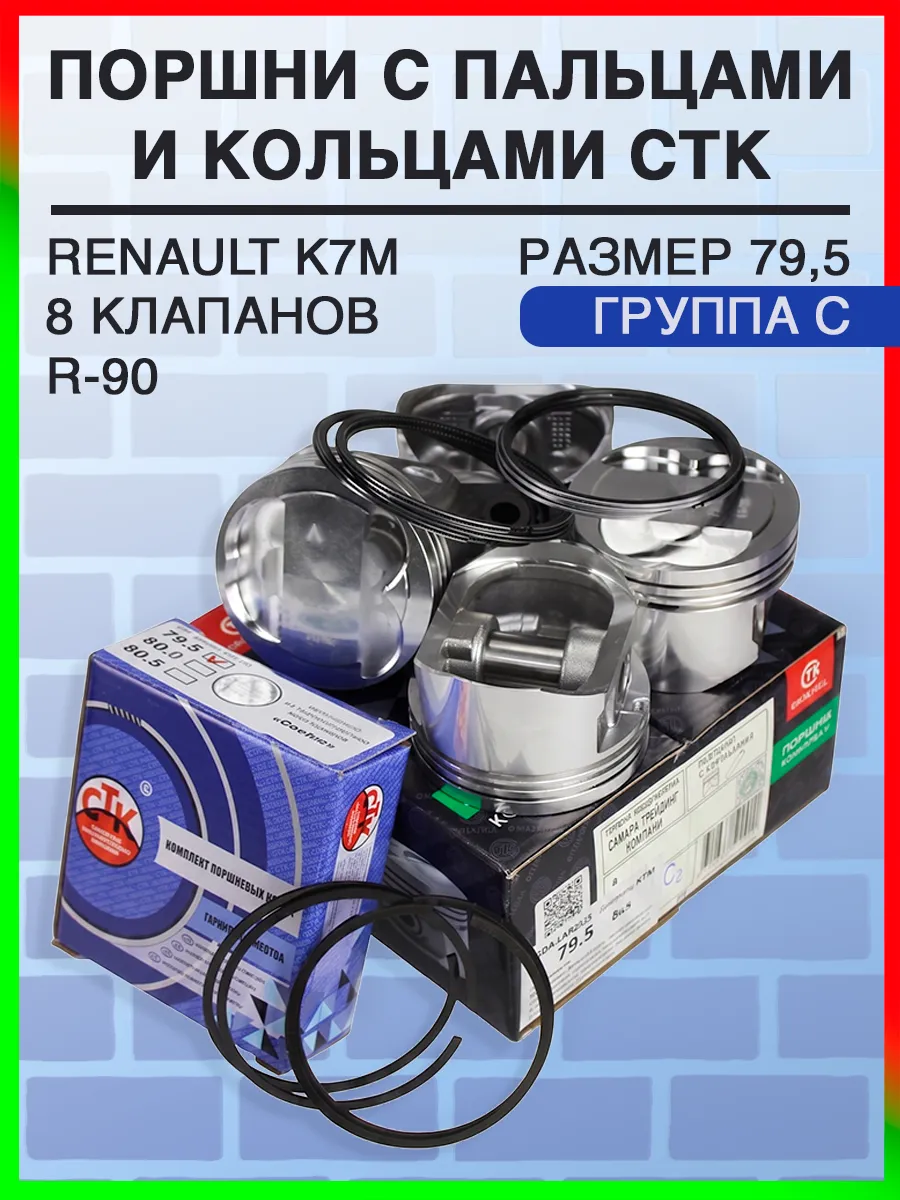 Комплект поршней гр"C" (79.5) для Ларгус (Renault K7M, 8кл)