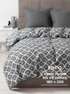 Постельное белье евро на резинке VarFabric 266572878 купить за 2 782 ₽ в интернет-магазине Wildberries