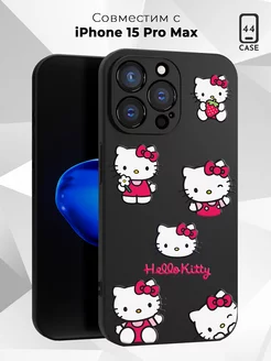 Чехол на Iphone 15 Pro Max с принтом Hello Kitty