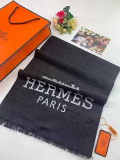 Брендовый теплый шарф Hermes 266599233 купить за 940 ₽ в интернет-магазине Wildberries