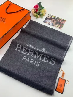 Брендовый теплый шарф Hermes 266599236 купить за 940 ₽ в интернет-магазине Wildberries