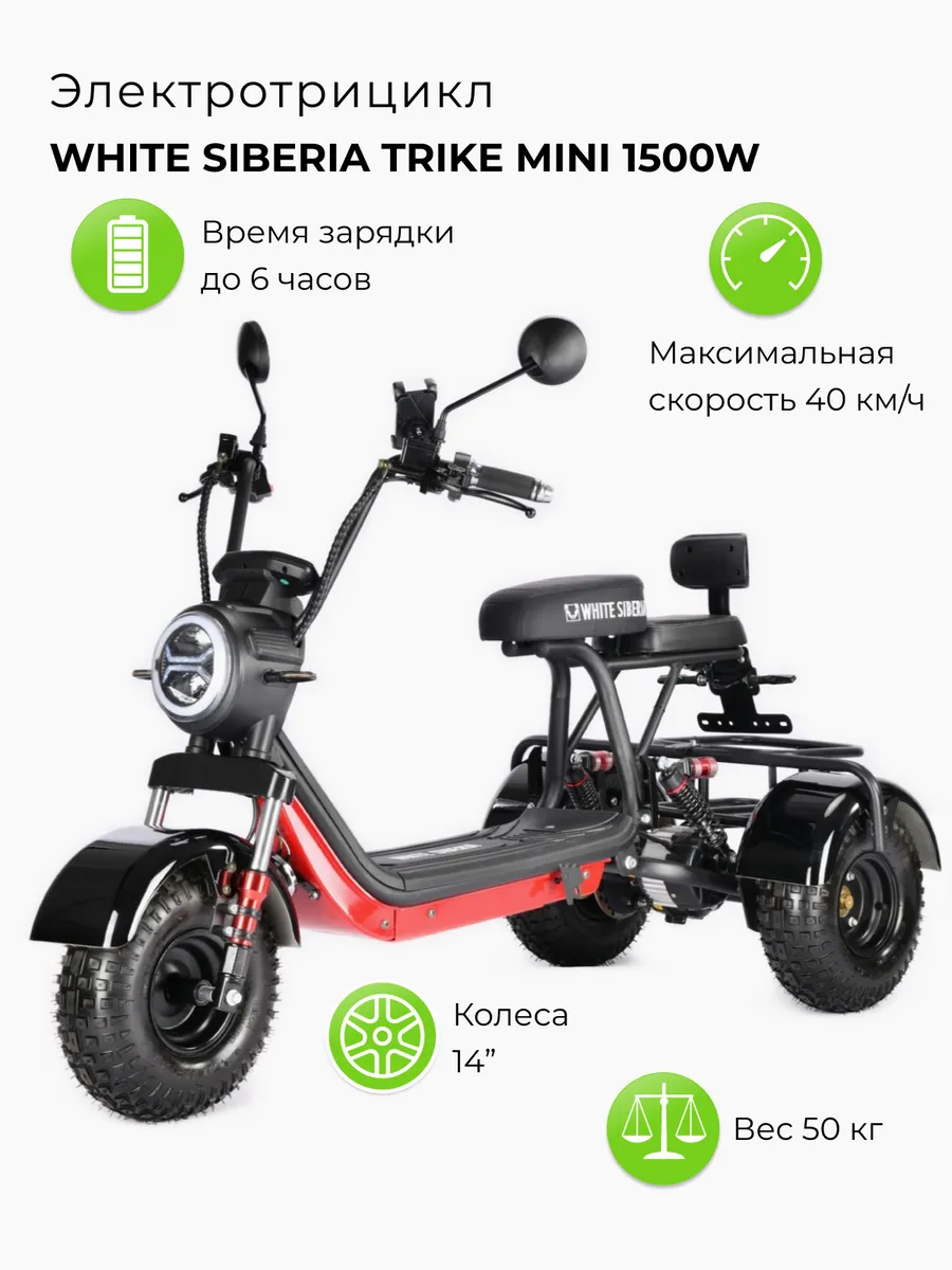 Электроскутер TRIKE MINI 1500W...