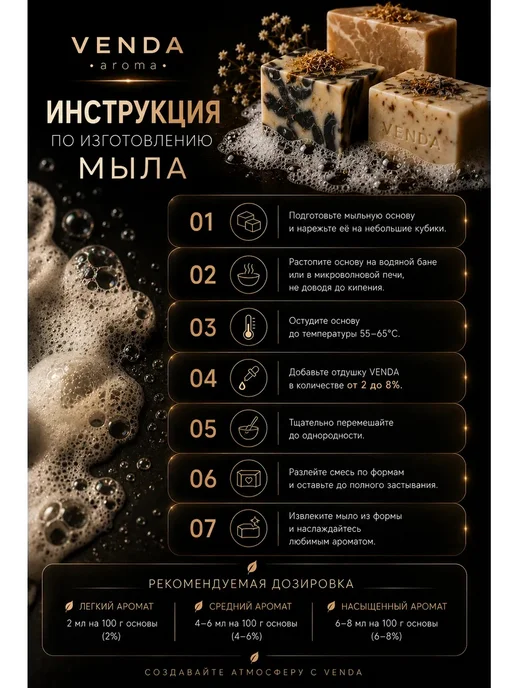 Venda Отдушка Кедр и сандал для свечей и мыла 33 мл, 33 мл, фото 7