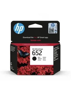 Картридж струйный для принтера deskjet 652 hp черный