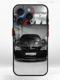 Чехол на iPHONE 15 PRO с принтом машина BMW