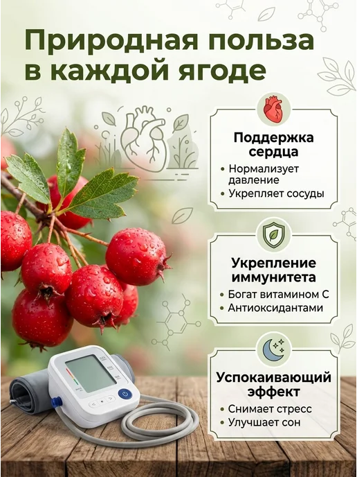 Орехи и Сушки Боярышник сушеный 1 кг, 1 кг, фото 2