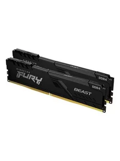 Kingston DDR4 32Gb (2x16Gb) 3200 MHz pc-25600 FURY Beast Bla 266885299 купить за 16 577 ₽ в интернет-магазине Wildberries