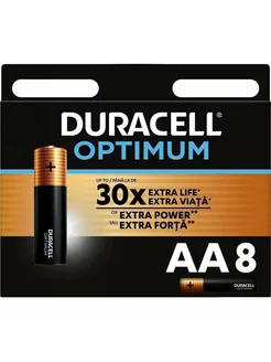 Элемент питания Duracell Optimum AA бл 8 266945394 купить за 2 631 ₽ в интернет-магазине Wildberries